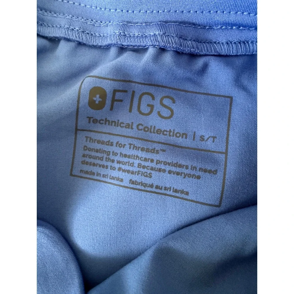 FIGS High Waisted Zamora Tall Yoga Jogger Scrub Pants Blue W22SW2012T Small Tall - Picture 7 of 11